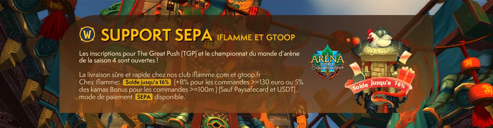 World Of Warcraft Europe et Classic(Promotion 5%)